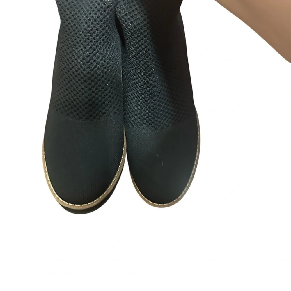 Eileen Fisher Black Wedge Ankle Shoes